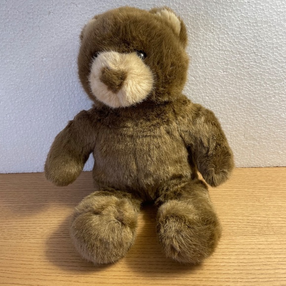 Build a Bear Brown Bear Plush Silky Fur Tan Ears Muzzle Stuffed Animal Toy BABW - Picture 1 of 7